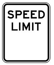 Speed limit sign Montenegro